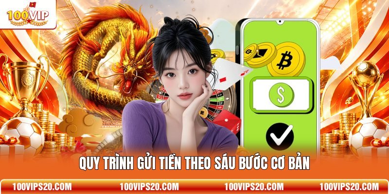 Quy trình gửi tiền theo sáu bước cơ bản